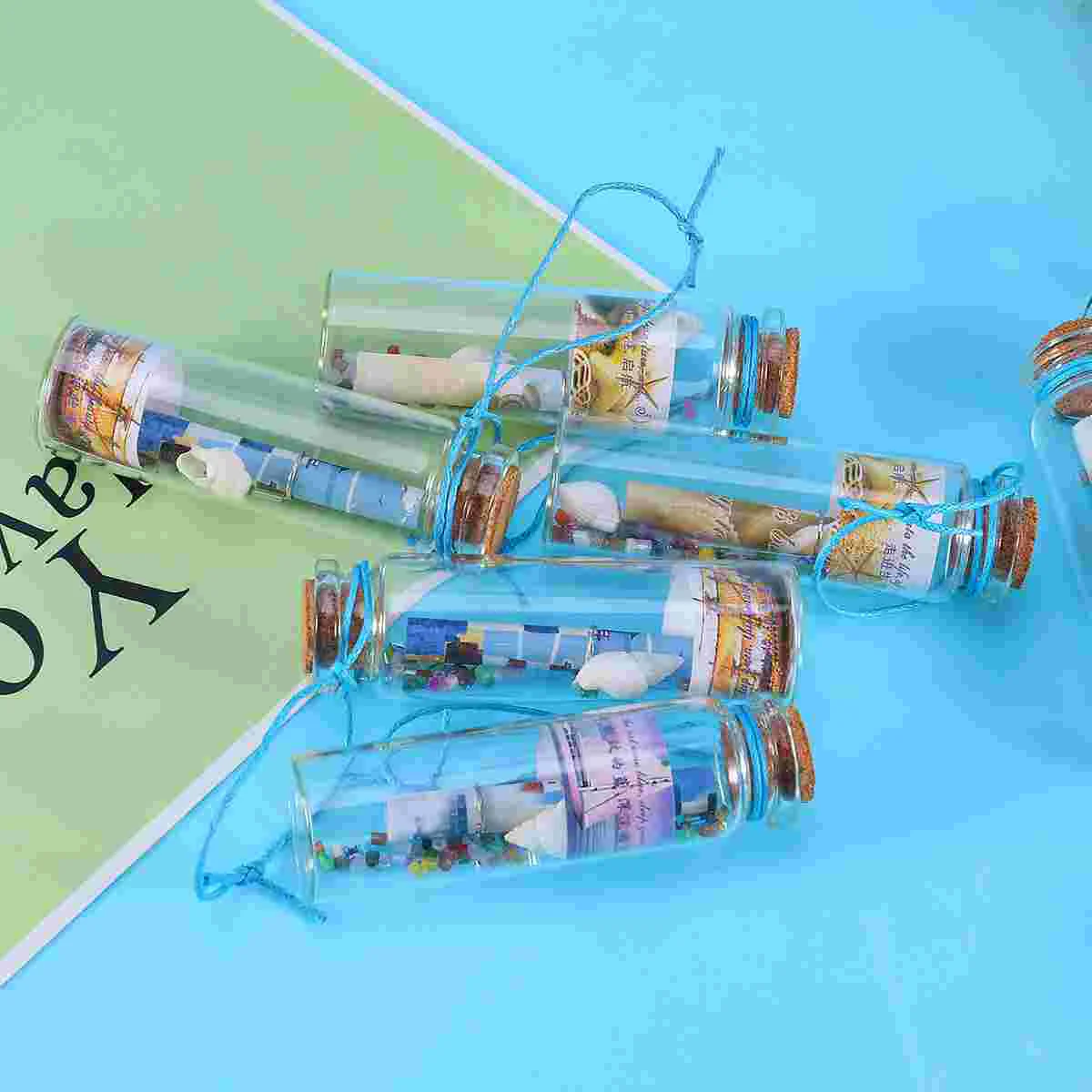 

12PCS Clear Small Mini Glass Jars with Cork Stoppers DIY Wish Bottles for Message Weddings Wish Party Favors