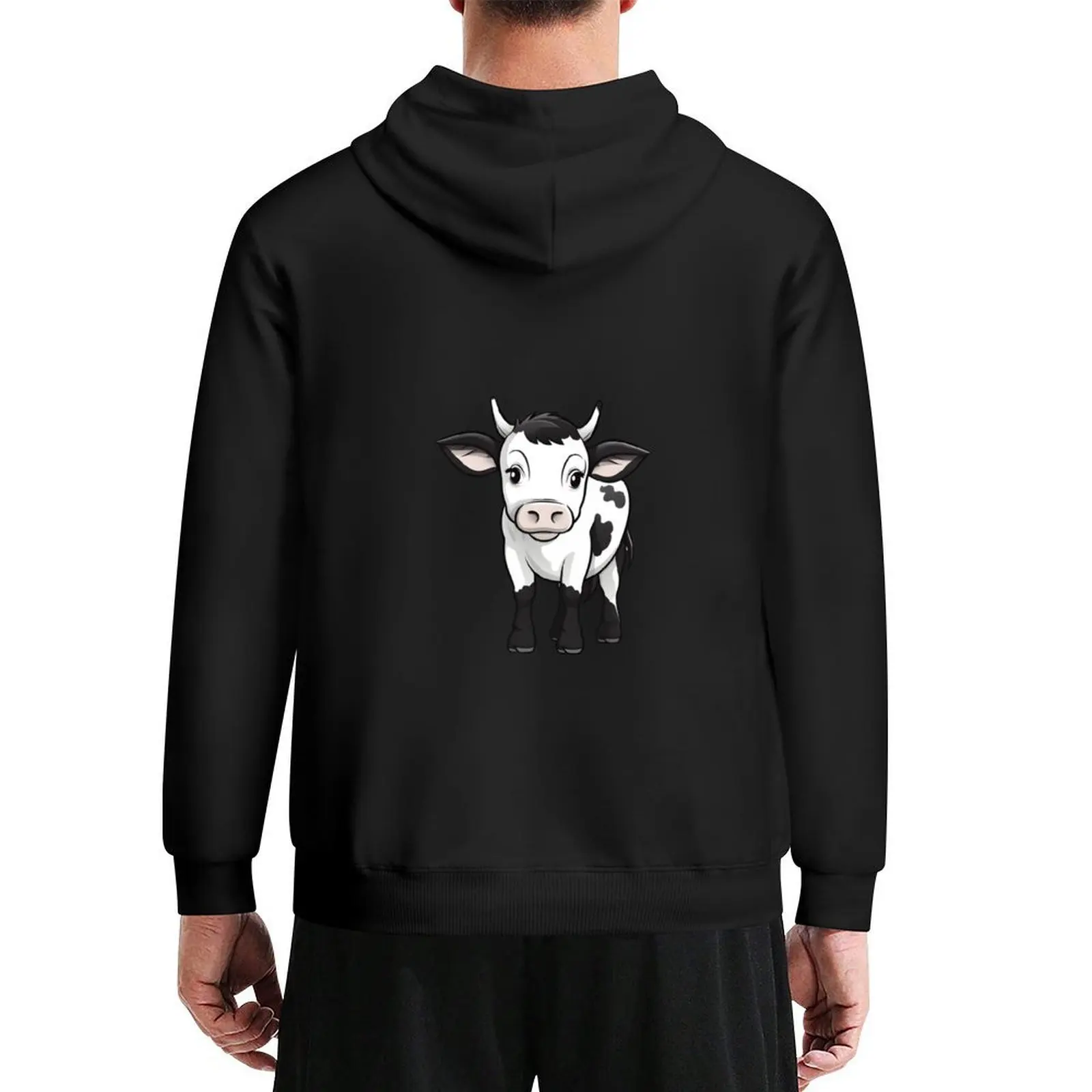 لطيف البقرة هوديي معطف الرجال ملابس الرجال الملابس الشتوية بلوزة الرجال هوديس #1