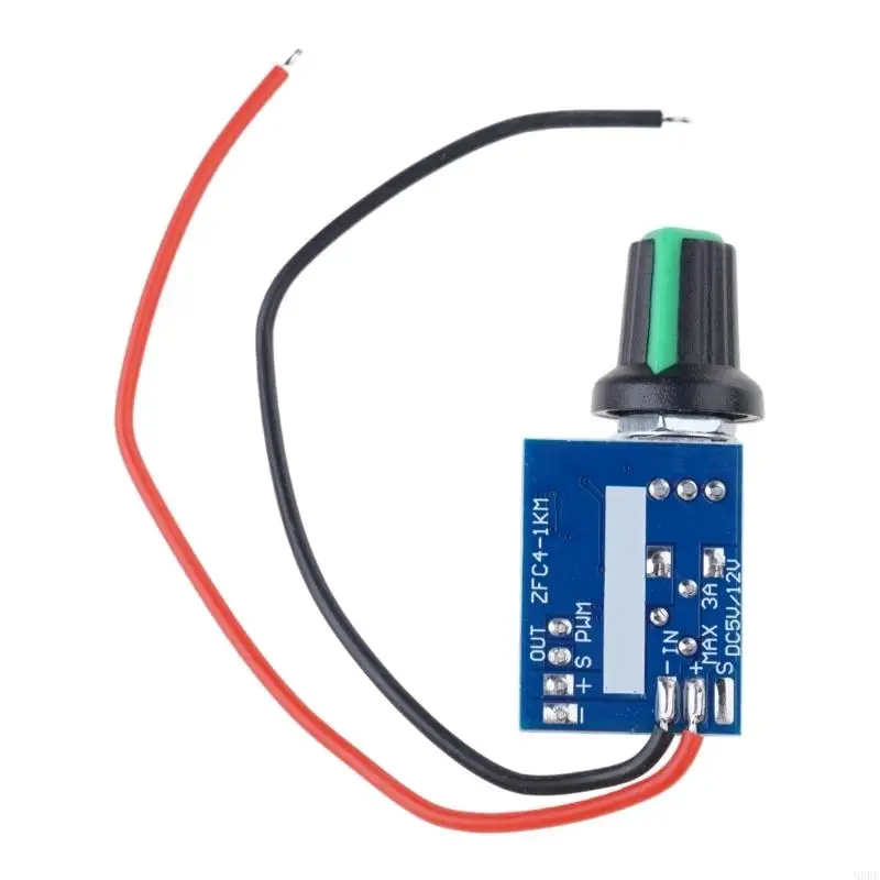 12V Manual 4-Wire PWM Fan Electric Speed Motor Controller Board With Knob Switch