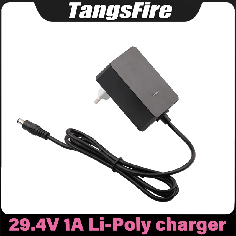 

29.4V 1A polymer Lithium Battery Charger 7Series For 24V 25.2V 25.9V 18650 Battery Pack Charger DC High Quality Connector