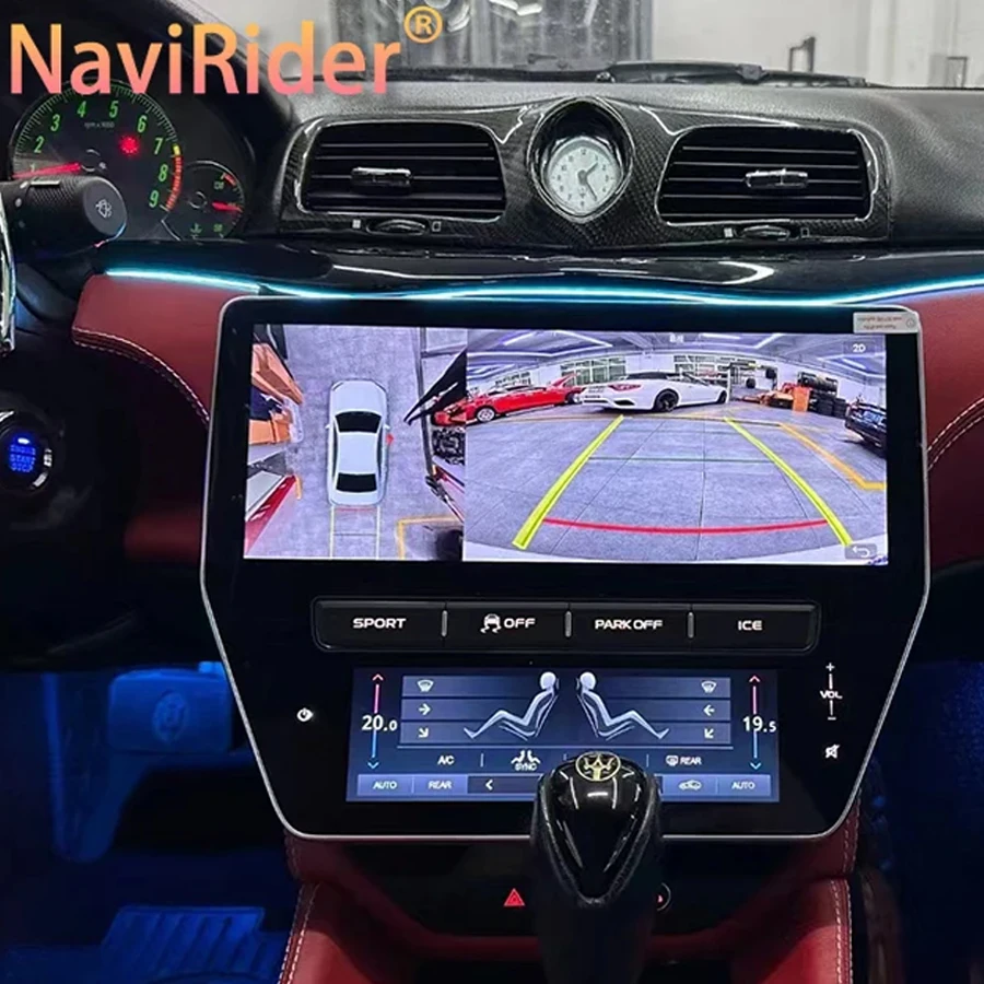 

22inch Android Screen AC Panel For Maserati GT 2007-2015 Stereo Car Radio Multimedia Player AutoR adio Carplay Navigation Audio