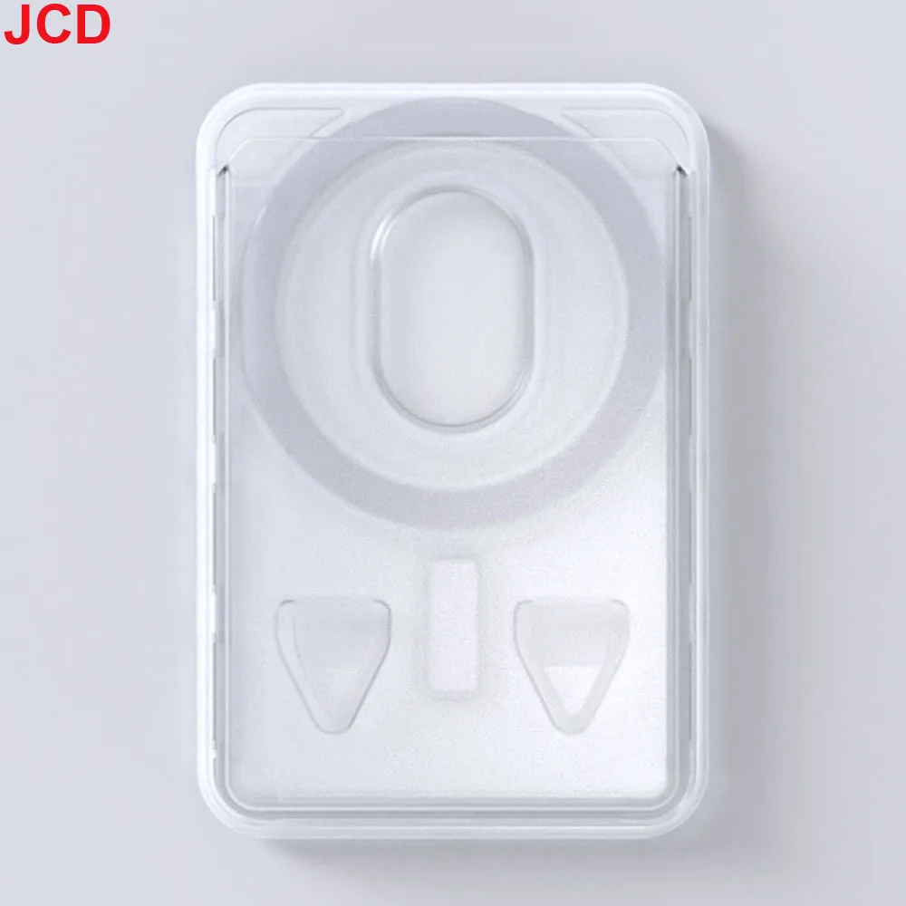 JCD Transparent Card Cover PC Hard Magsafe Strong Magnetic Card Bag For Apple Huawei Phone Case Color Back Sticker Card Cover