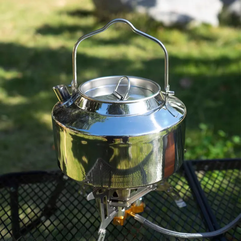 

Outdoor Cookware Stainless Steel Kettle Outdoor Camping Kettle Picnic Portable Kettle