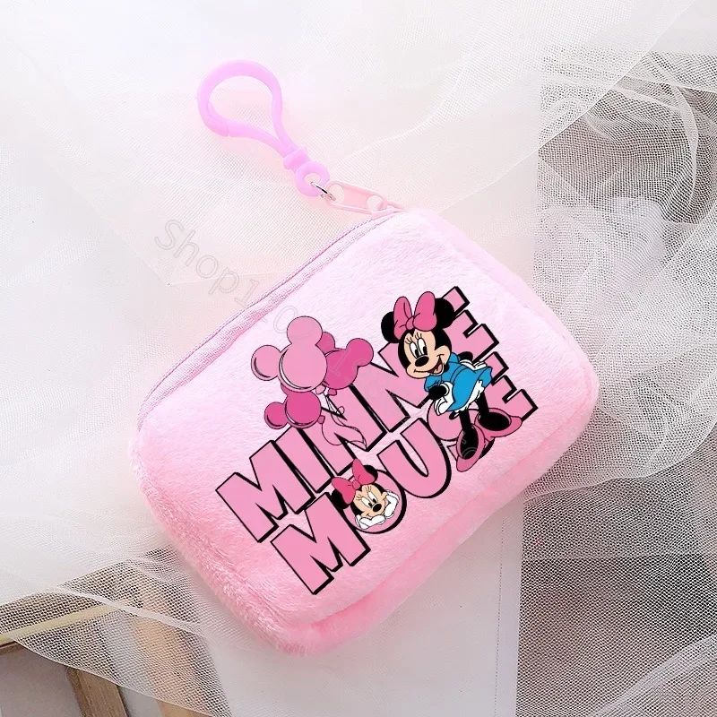 Minnie Mickey Mouse Cute Purse Disney Coin Pouch Anime Movie Character Derivative Peripherals Clutch Bag Birthday Party Gifts