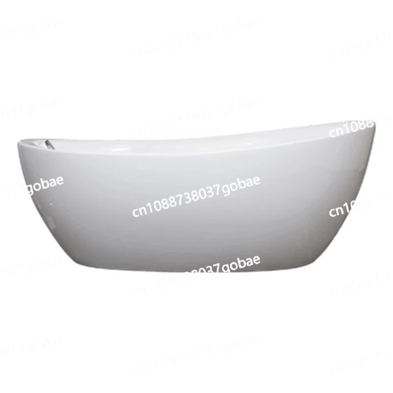 ZF household oval seamless free-standing acrylic bathtub small apartment bathtub