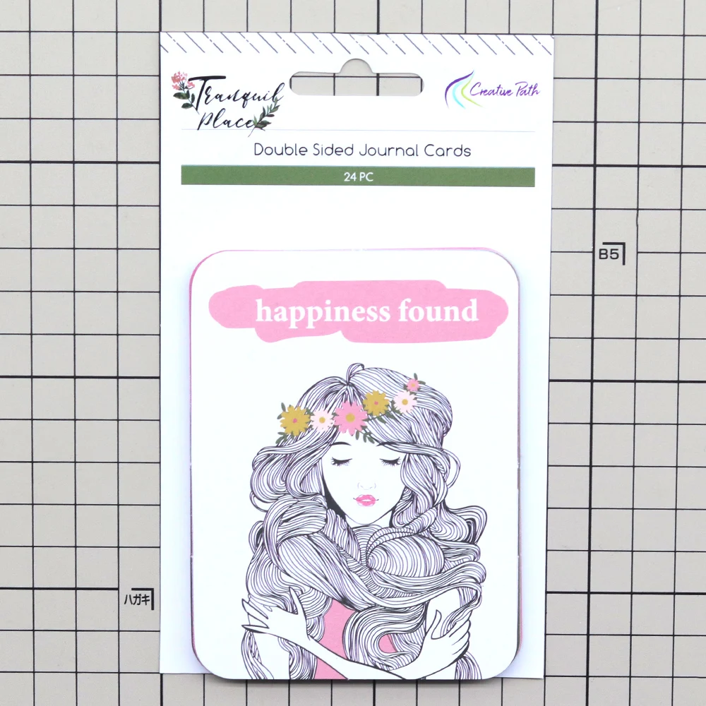 Creative Path Tranquil Place Scrapbooking Journaling Komplettsets 15 Stück Dekorative Papier-Ausschnitte Rahmen Aufkleber DIY Bastelsets – Detail 25
