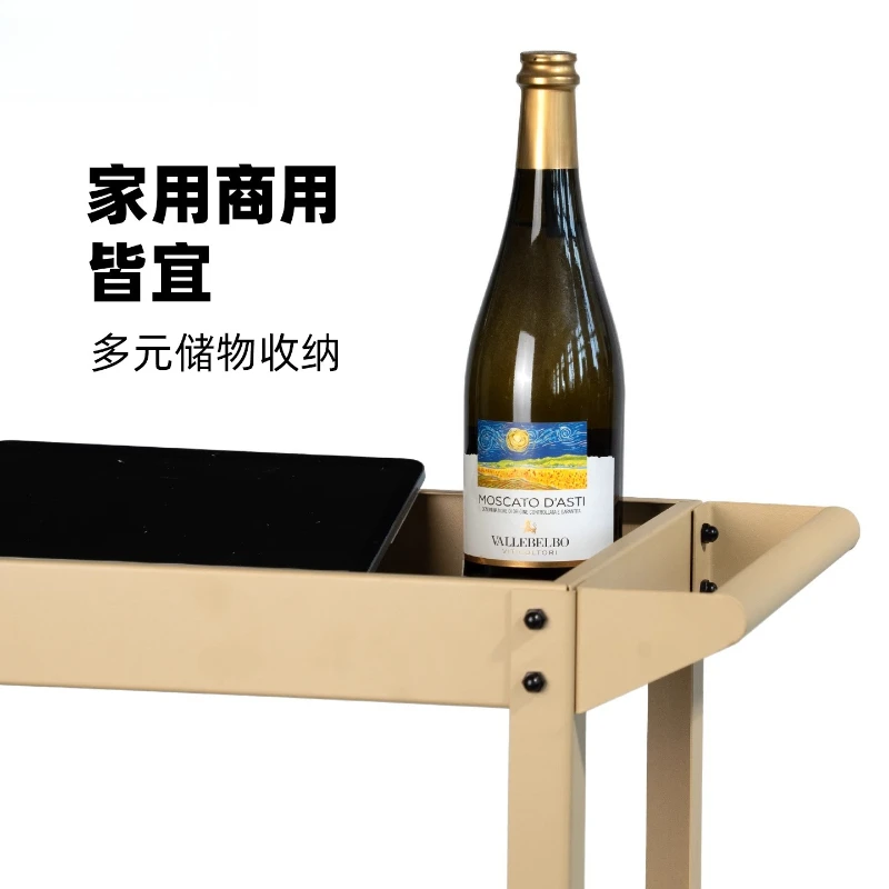 عربة منزلية على الطراز الصناعي مع ثلاث طبقات لتخزين غرفة المعيشة وحدة رفوف متنقلة أثاث Bancada Para Barbeiro