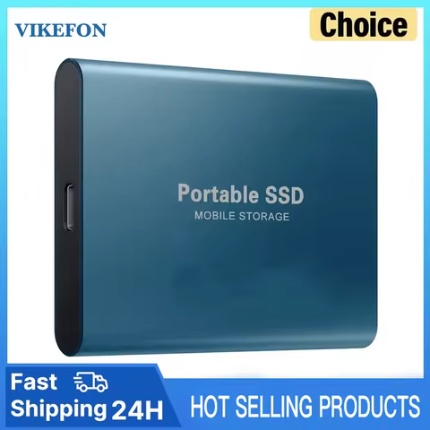 새로운 16TB 휴대용 SSD 외장형 하드 드라이브 USB 3.0 유형 C 솔리드 스테이트 드라이브 노트북/데스크탑/전화용 고속 하드 디스크