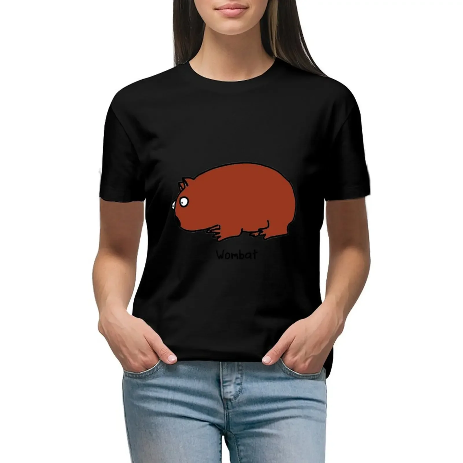 

Interested Wombat T-Shirt customs design your own vintage clothes funnys plain t shirt dress Women