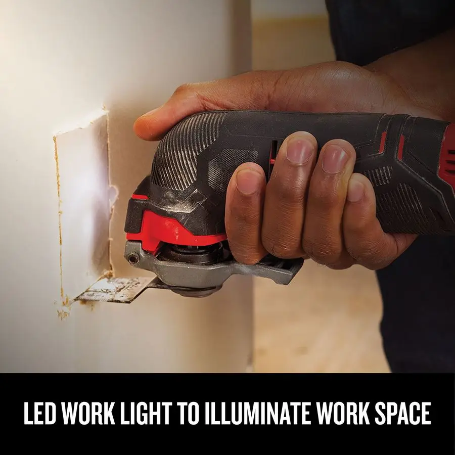 مجموعة أدوات التأرجح اللاسلكية V20 متعددة الأدوات مع شفرات ورق رمل وبطارية وشاحن متضمن CMCE501D1