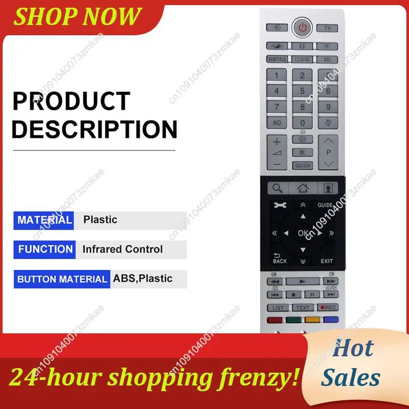 Daily Sale Replace CT 90430 Silver Remote Control Plastic Remote Control For Toshiba 4K Ultra HD TV HD Smart TV