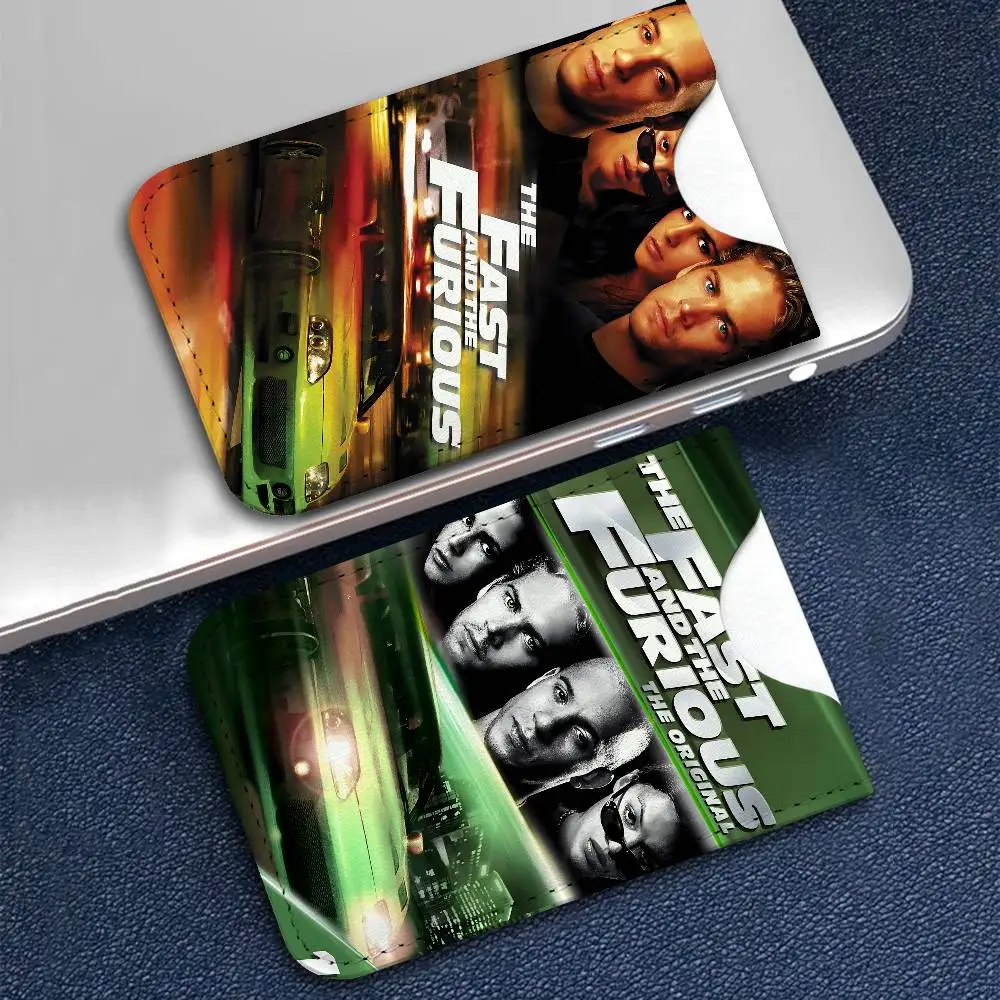 Classic Movie Ride Or Die F-Fast & F-Furious Leather Mini Wallet for Men, Thin Pocket Credit Card Separate ID & Bus Card