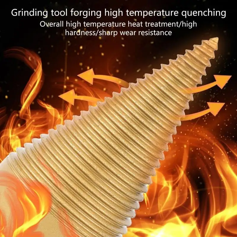 652F 6pcs Lepas Kayu Splitters Sekrup Bor Bit Bit Square Round