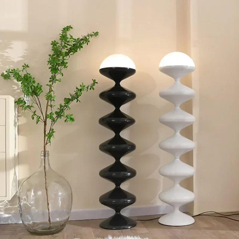 

Black White Gourd E27 Led Floor Lamp for Living Room Sofa Side Standing Lamps Bedroom Corner Light Bedside Lights Home Decor