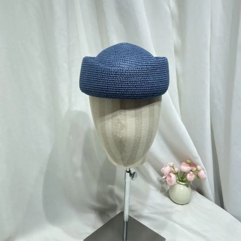 39BD 8 Color Option Breathable Straw Hat Lightweight Summer Cap Handwoven Classical Comfortable Fit