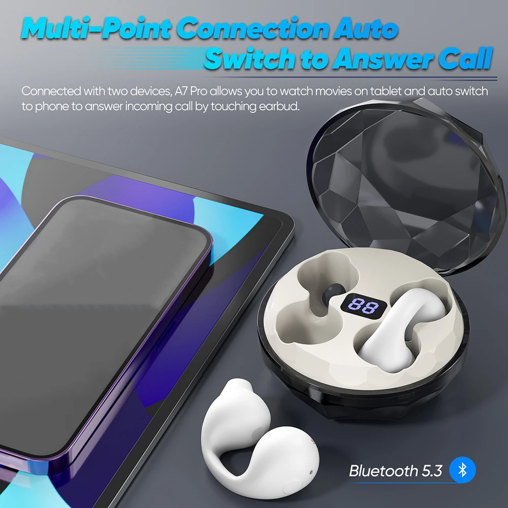 Neue drahtlose Kopfhörer Geräusch unterdrückung Tws Ohrhörer Bluetooth-Kopfhörer Freis prec heinrich tung Stereo-Headset mit Mikrofon für Männer Frauen