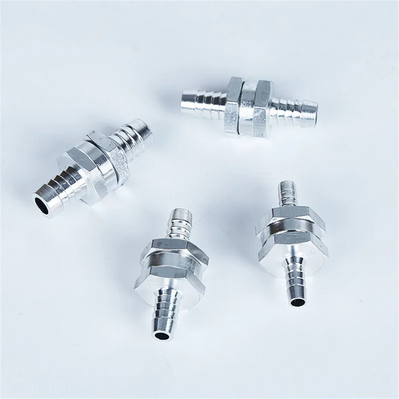 6/8/10/12mm Aluminium Alloy One Way Fuel Non Return Check Valve Petrol Diesel For Car Vacuum Hose Oil Water Pumps Tools