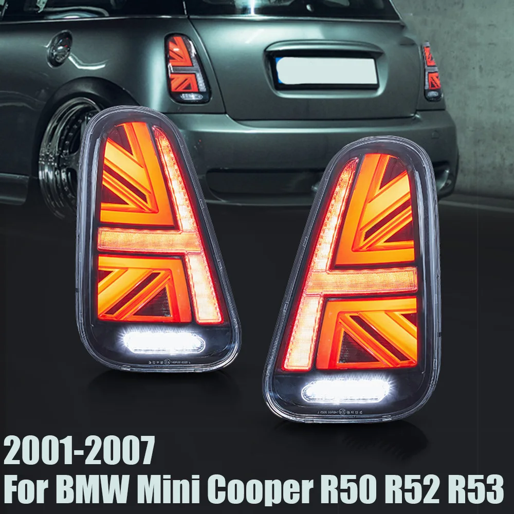 

Для Mini Cooper R50 R52 R53 2001-2007 светодиодные задние фонари в сборе, задние ходовые тормозные фонари заднего хода, указатели поворота