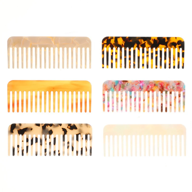 Acetate Hair Combs Colorful Hairdressing Comb Hair Brush For Women Girls Hair Styling Barber Accessories hair combs