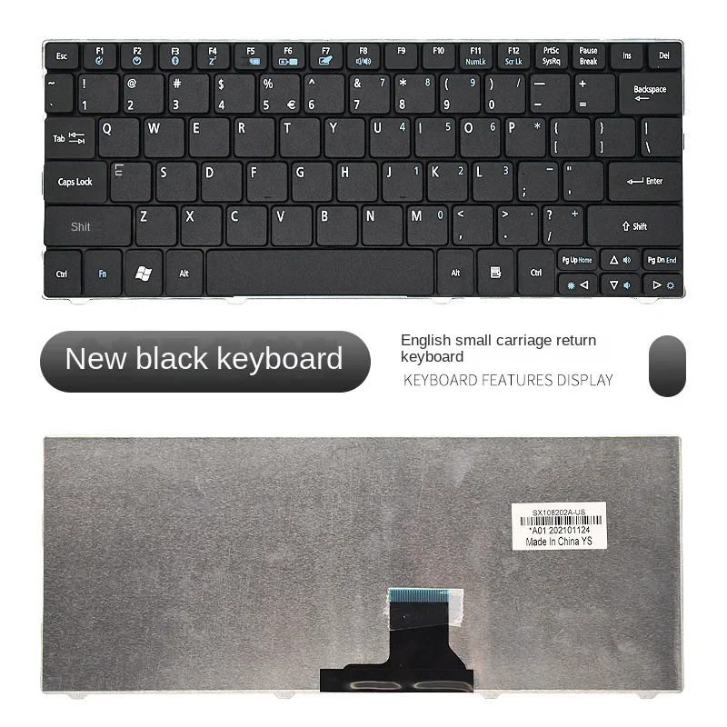 Ersetzen Sie den Anzug für Acer One ZA3 751 1810T 721 752 722 1551 ZA5 ZA8 MS2298 Laptop-Tastatur