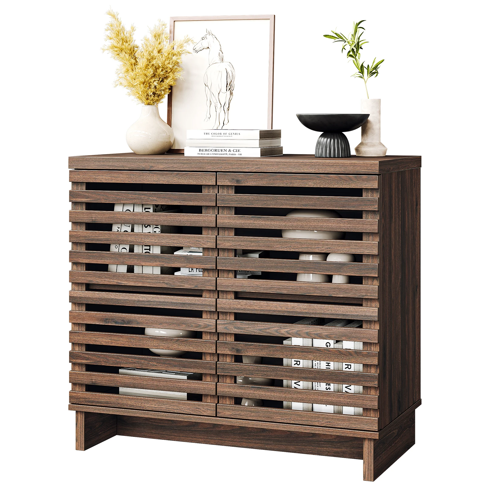 

1Set Particleboard Grid 2-Compartment Sideboard