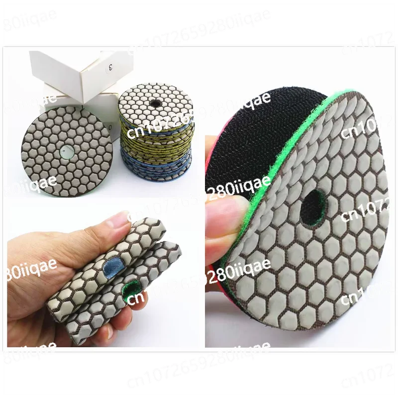 4 inch dry diamond polishing pad granite marble stone grinding pad honeycomb pad