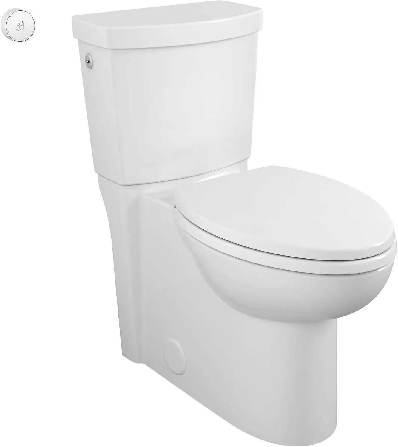 2989709.020 Concealed Trapway Cadet Touchless 2-Piece 1.28 Gpf Single Flush Elongated Toilet, Seat Included, White