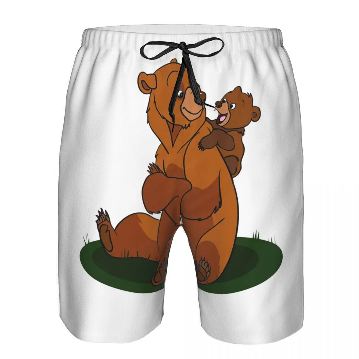 Brother Bear Trunks Beach Board Shorts Casual Quick Dry Swimming Summer Men Pants