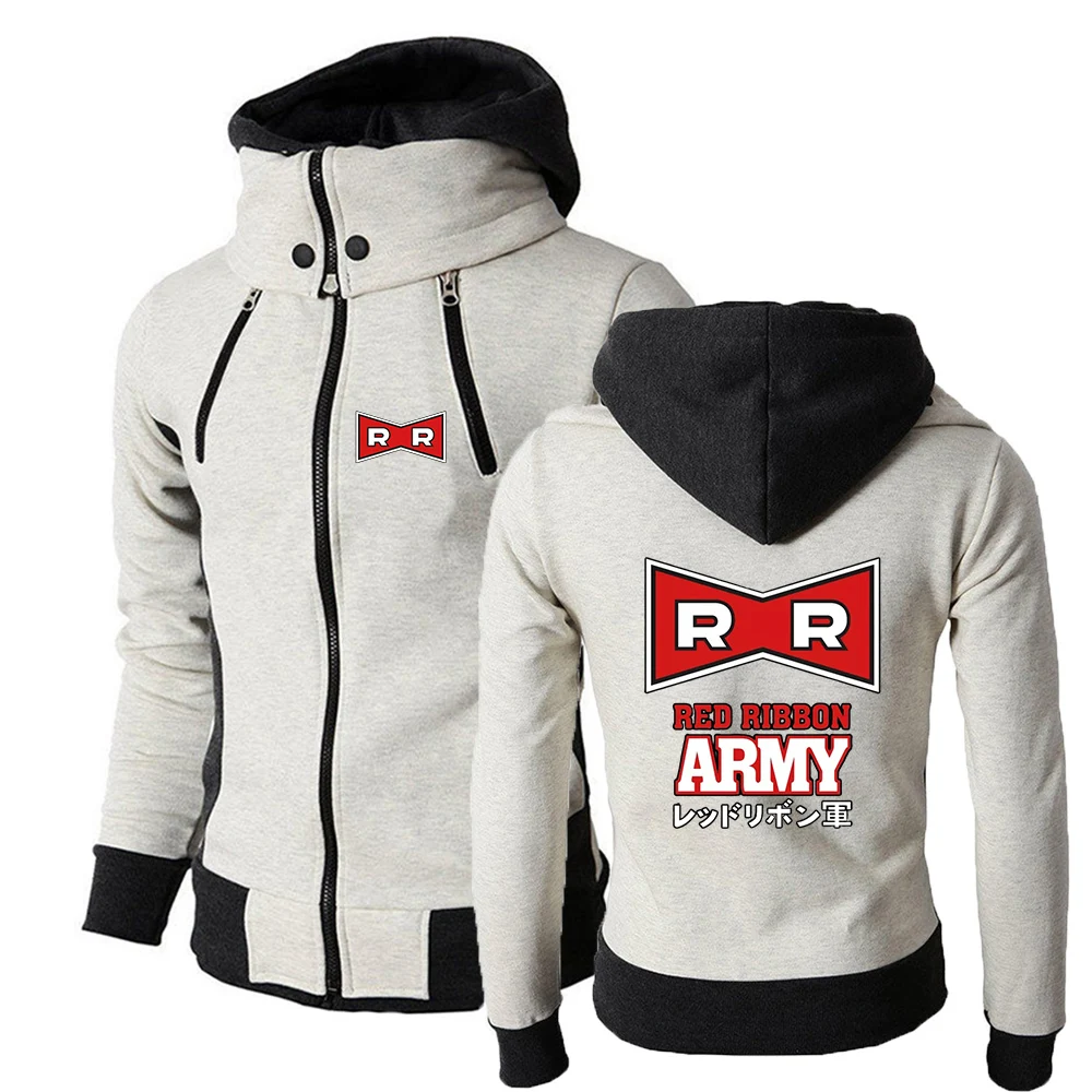 Red Ribbon Army Logo Print 2026 Hooded Coat Jacket Spring And Autumn Men's Best Seller Skin-friendly Comfortable Hoodies