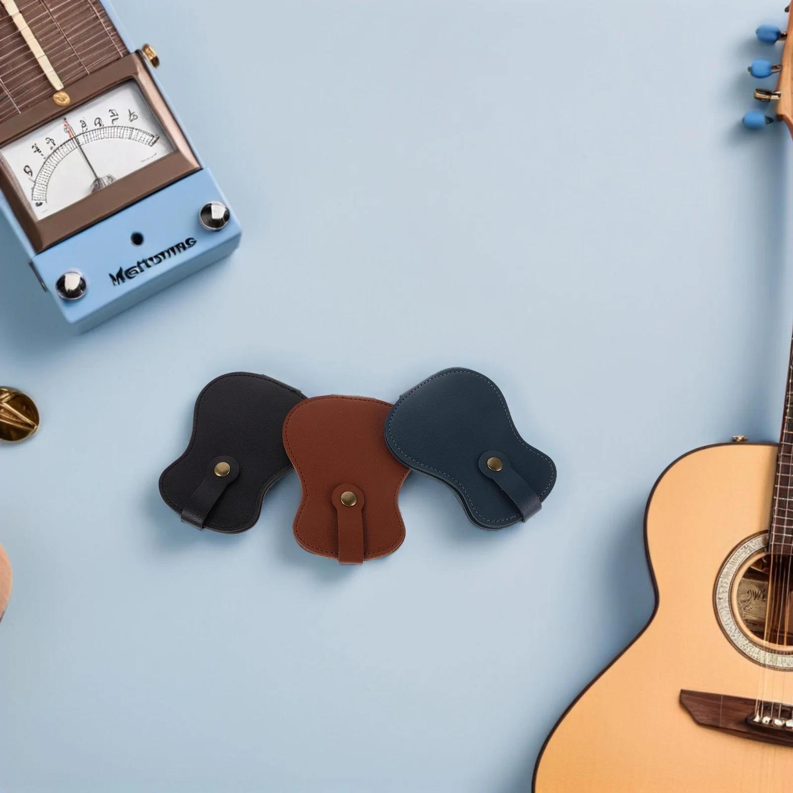 

3 Pcs Guitar Pick Storage Bag Supplies Holder Picks Pouch Case Organizer