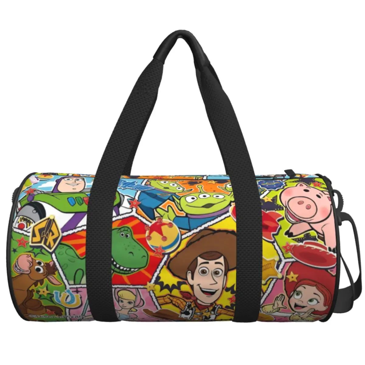 

Couple Travel Bag Toy Story Cartoon Funny Gym Bag Large Capacity Oxford Design Handbag Vintage Luggage Sports Bag
