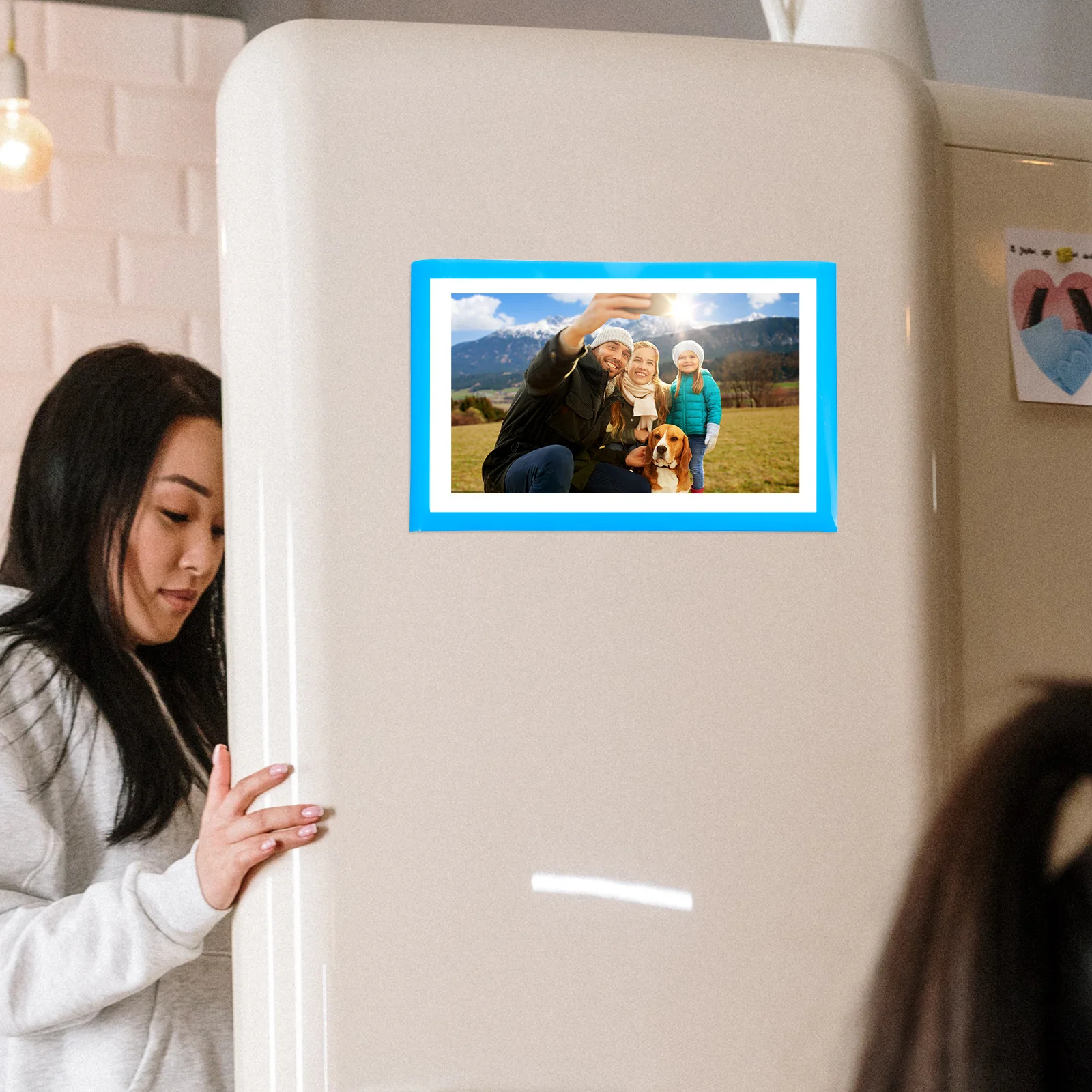 

Magnetic Photo Frame For Refrigerator Pp Material Easy Replace No Residue Decorative Picture Holder For Kitchen