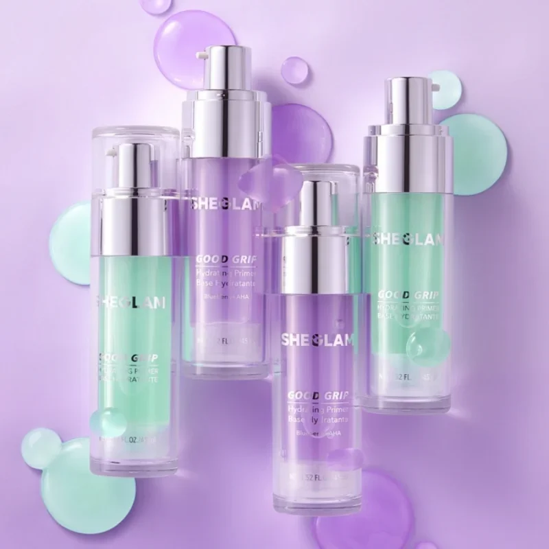 

SHEGLAM GOOD GRIP Увлажняющий праймер 45 мл Клей Гель для предварительного макияжа Контроль жирности Влажность Невидимые поры Стойкая косметика для макияжа