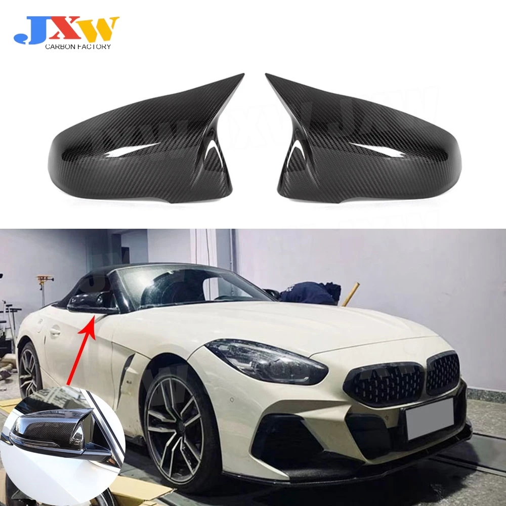 Dry Carbon Door Side Rearview Mirror Cap Trim Shell Covers Sticker for BMW F39 F48 F49 F52 G29 F40 F44 2016+ Auto Car Decoration