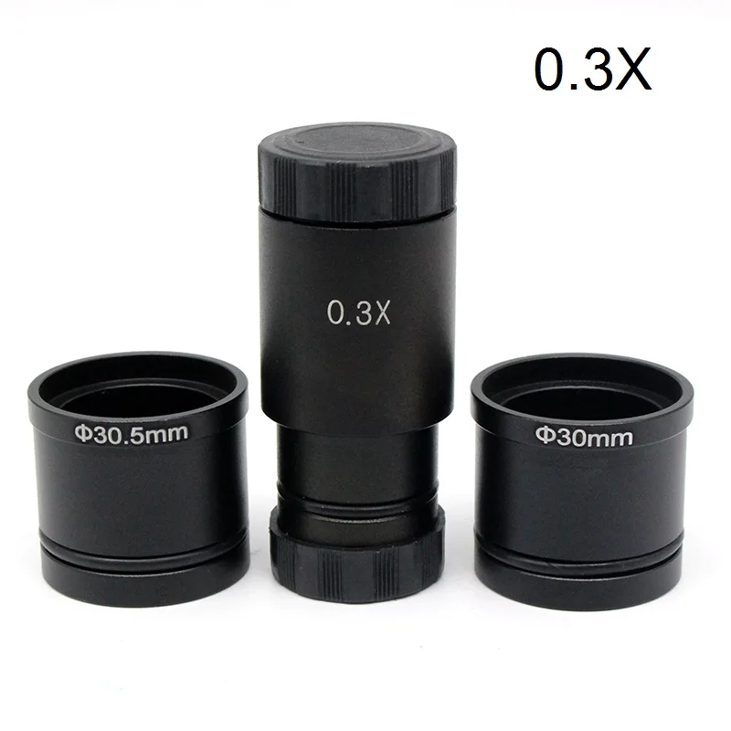 C-mount Adapter Lens C Mount Lens for USB Industrial Camera Digital Eyepiece Connected Microscope Reduction Relay Lens 0.3X 0.4X