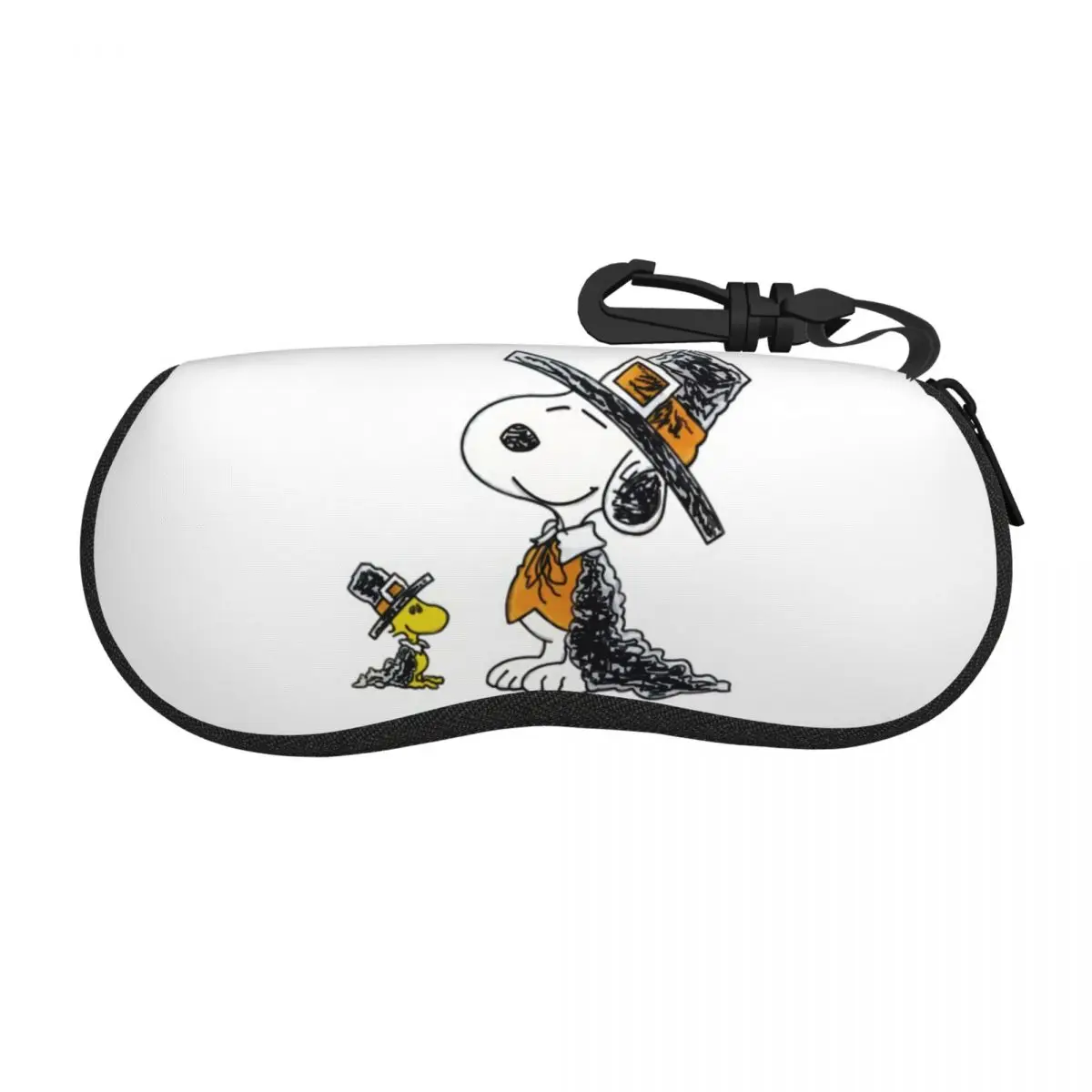

Snoopy Woodstock Cartoon Animated Eyeglass Glasses Case Women Men Soft Anime Dog Sunglasses Protective Pouch