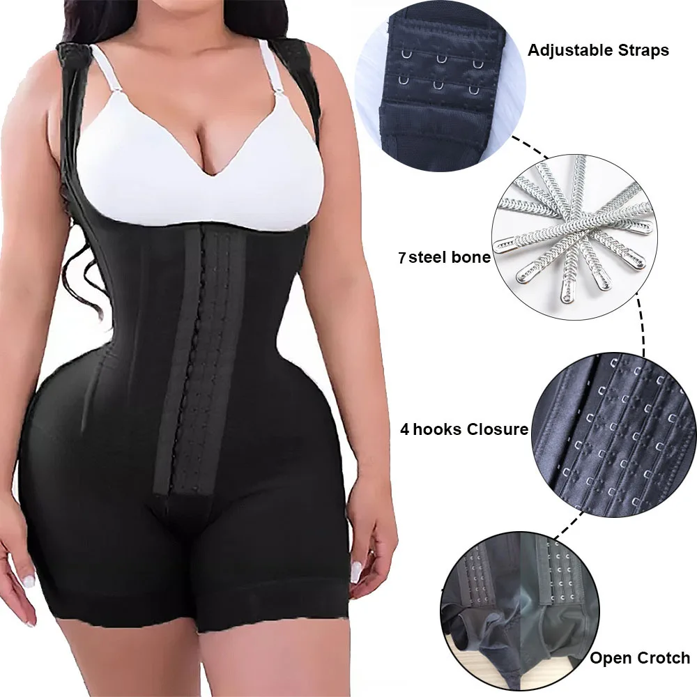 Fajas Colombianas Post Surgery Shapers Binders Waist Trainer Butt Lifter Shapewear Women Full Body Shaper Bbl Compression Girdle