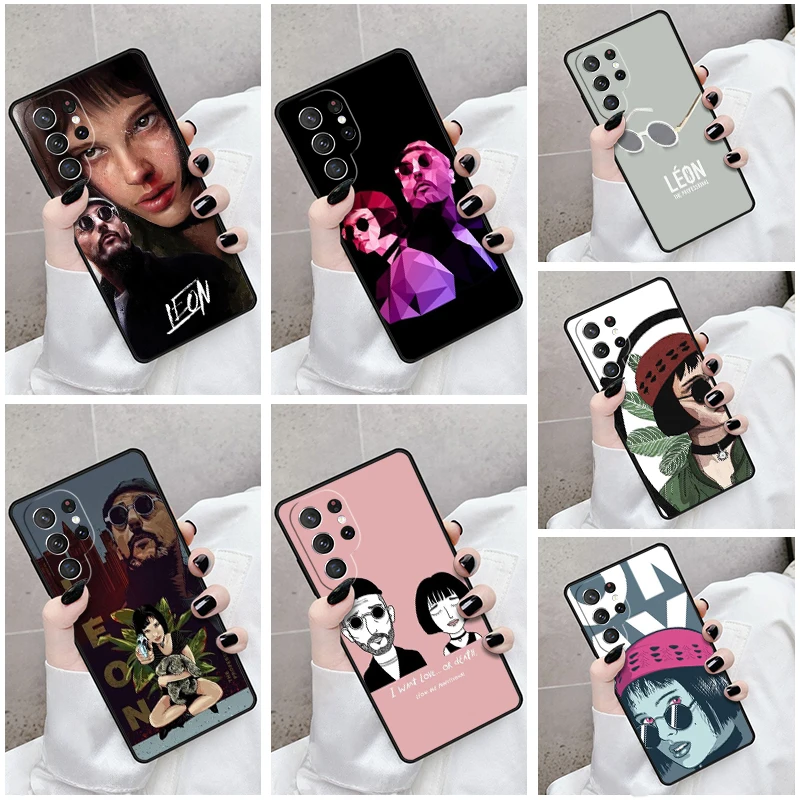 Phone Case For Samsung Galaxy S24 S23 S21fe S22 Ultra Plus Note 10 20 S8 S9 S10 Cover Killer Leon