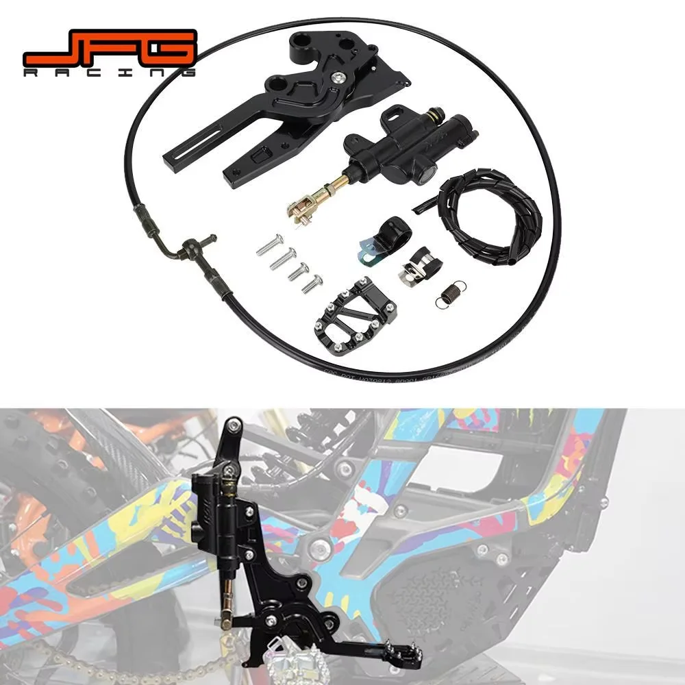 

Rear Hydraulic Foot Brake Pedal Lever Kit For Surron Lightbee S/X For SEGWAY X160 X260 Dirt BiKe E-Bike Motorcycle Accessories