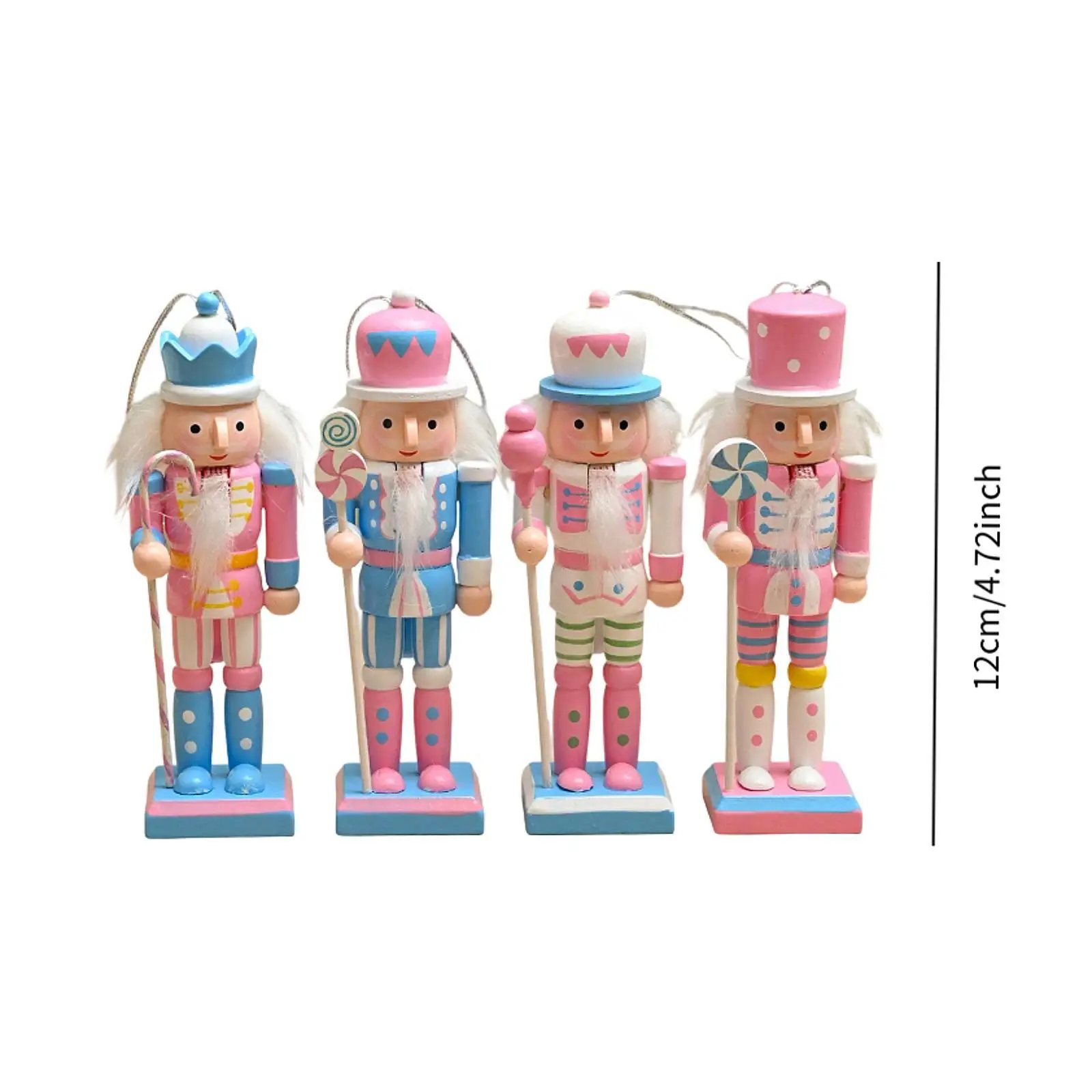 4 قطع من زينة كسارة البندق لعيد الميلاد لخزانة المزرعة هووسورمينغ