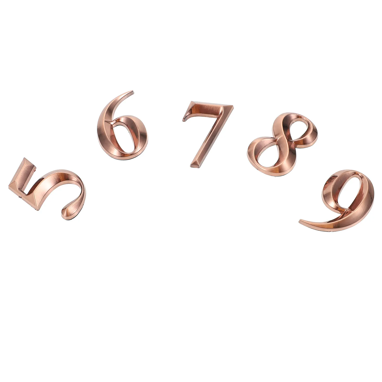Premium ABS Resin Door Number Sticker Set for Front Door Wall Mounting Address Marker Room Corridor Sign Number Plaque