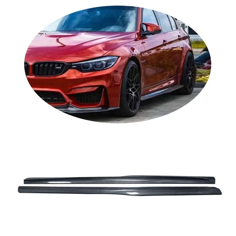 

Для BMW F80 M3/F82 F83 M4 PSM стиль Боковые днища из углеродного волокна автомобильный бампер