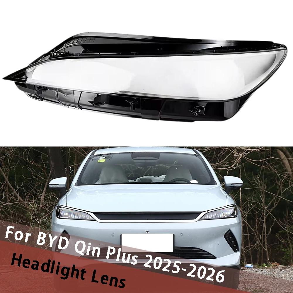 

For BYD Qin Plus 2025 2026 Headlamp Cover Lamp Shade Headlight Shell Lens Plexiglass Replace Original Lampshade Lampcover