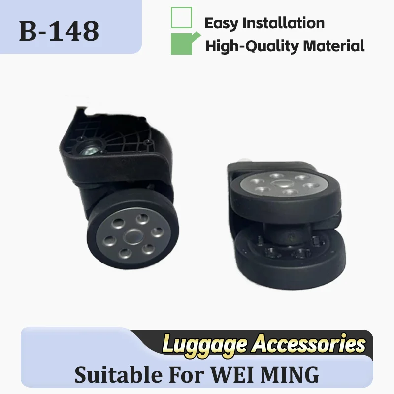 For WEI MING B-148 Non-Slip Luggage Wheel Accessory - Heavy Duty and Waterproof - Ideal Replacement Wheels for Checked Luggage