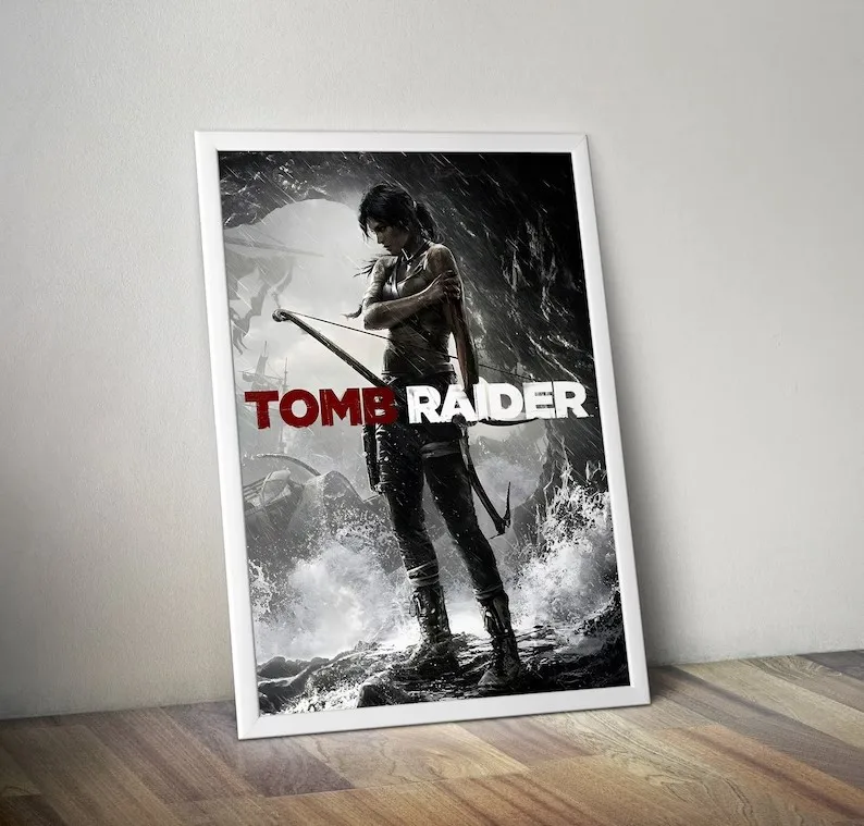 Hot Vedio Game Tomb Raider Series Collection Poster HD Printed Canvas Painting Wall Art Pictures Gamer Room Home Club Decor