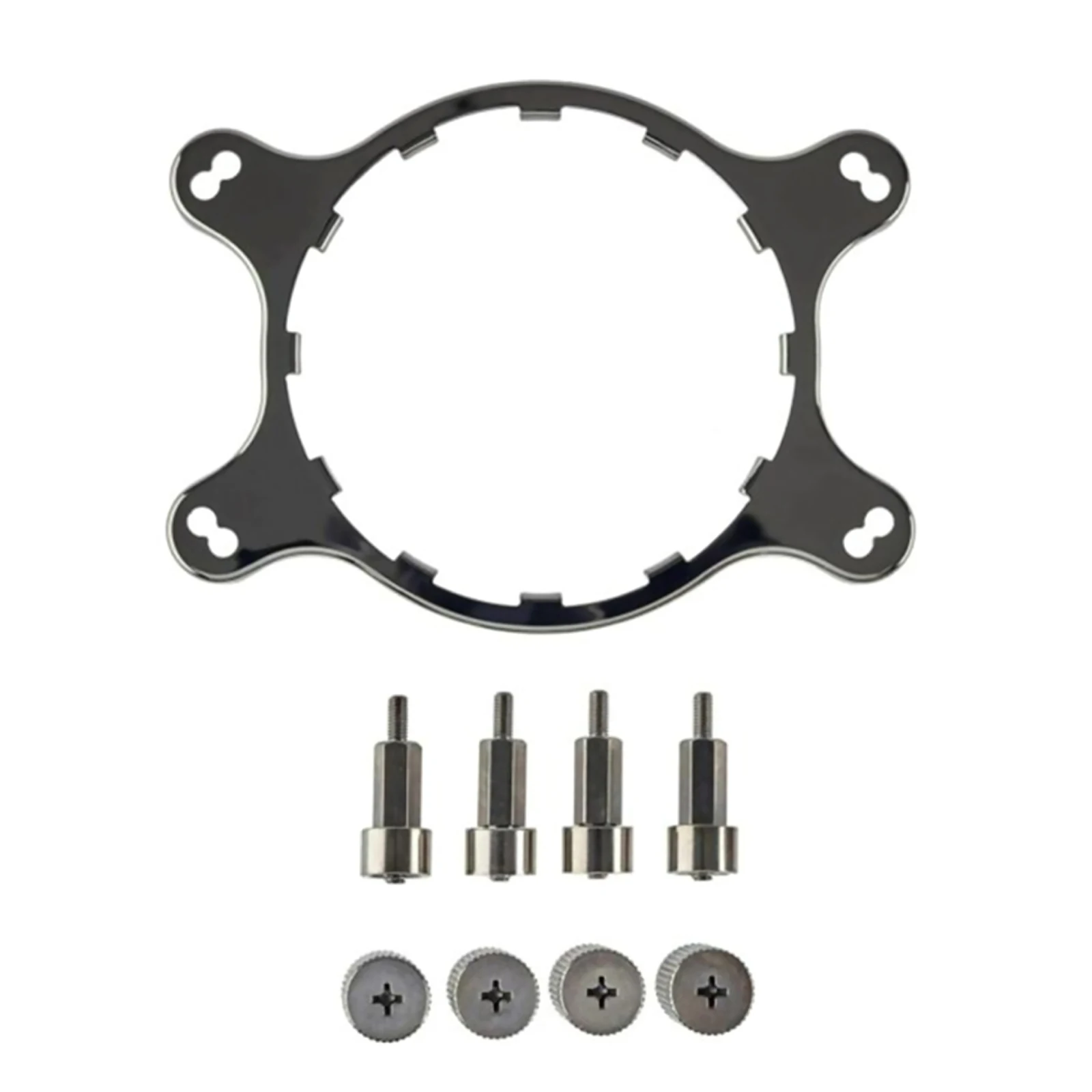 Premium Carbon Steel Bracket Kit for Corsair H55/H75/H80i V2/H100i V2 & Asteak Round Radiators - AMD AM4 Compatible