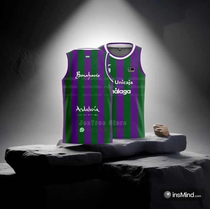 24_25 New Arrivals Spanish Women's Basketball Vest Malaga Jersey High Quality Adult_Children's Universal Size Top Men's T-shirt