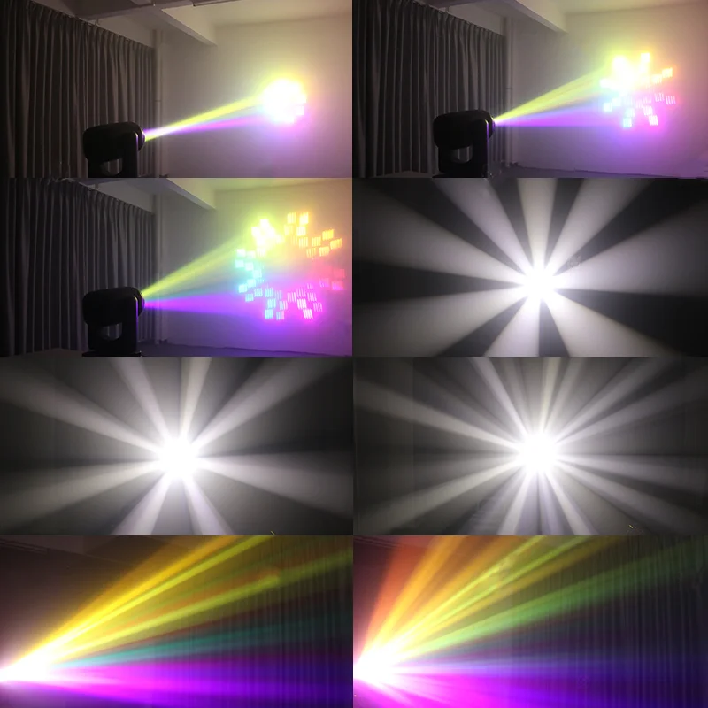 MIKOY Pro 150W Modul LED Beam Moving Head Licht mit LED-Streifen Tolle Farbtemperatur Bühnenbeleuchtungseffekt – Detail 8
