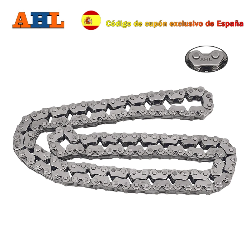 Cadena de distribución de árbol de levas para motocicleta, 124 enlaces para Suzuki LTA450X LTA500F LTA500X LTF500F DR500 DR600 DR600S DR650R DR650SE SP500