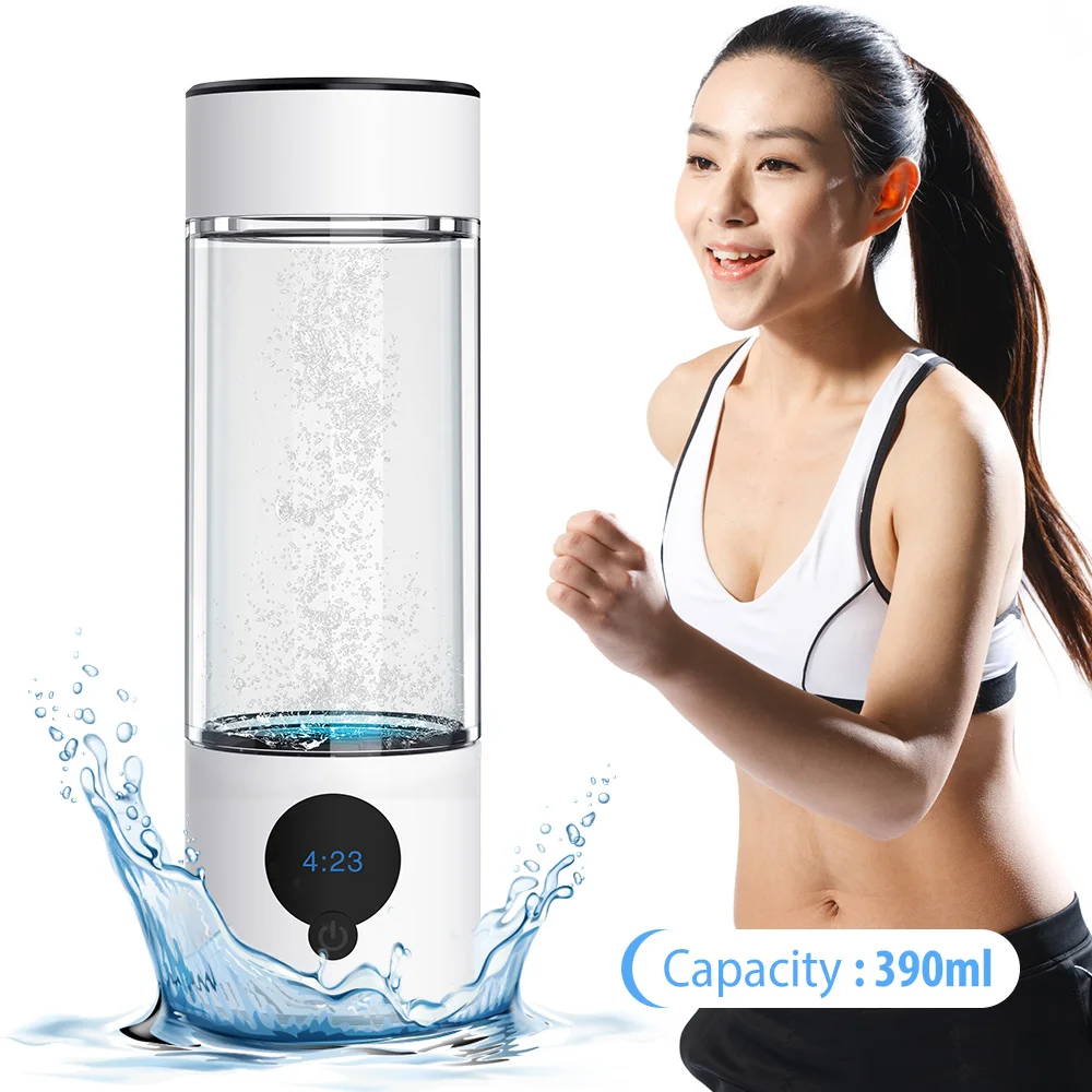 SUYZEKO Hydrogen Water Bottle Portable High-Concentration H2 Rich Water Cup Rechargeable Water Ionizer Generator Antioxidants